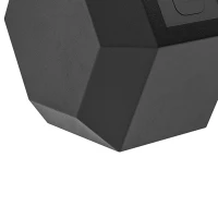 Soozier 2 x 35 lbs Rubber Hex Dumbbell Set for Body Fitness Strength Training Home Office Gym, Black(m-11)