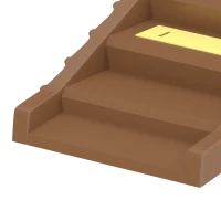 PawHut Foldable Dog Car Ramp, Dog Ramp with Anti-Slip Steps, Pet Stairs for Senior Pets to Access Cars and High Beds, Brown(m-11)