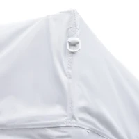 Outsunny 10'x10' Pop Up Canopy, Easy Set Up Party Tent with 2 Tier Vented Roof and Carrying Bag for Outdoor, Garden, Camping, White(m-9)