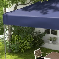 Outsunny 10' x 20' Pop Up Canopy Tent, Outdoor Easy up Tent with 3-Level Adjustable Height, Wheeled Carry Bag, Dark Blue(m-8)