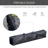 Outsunny Slant Leg Pop Up Canopy Tent with American Flag Roof and Carry Bag, Beach Canopy Instant Sun Shelter, Height Adjustable, (10'x10' Base / 8'x8' Top)(m-5)