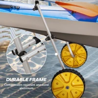Soozier Alumnium Kayak Cart Dolly, Kayak Wheels with Adjustable Height and Width, for Kayaks, Canoes, Paddleboards(m-7)