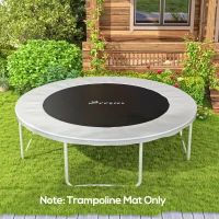 Soozier Trampoline Mat Replacement with Spring Pull Tool and 54 V-Hooks, Fits 10ft Trampoline, Using 5.5" Springs(m-1)