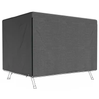 Outsunny 3-Seater Patio Swing Cover, Outdoor Garden Furniture Protection, 85" x 61" x 59", Black(m-2)