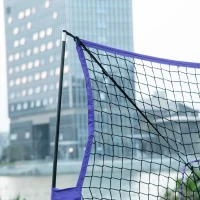 Soozier Baseball Practice Net Set with 7.5x7ft Catcher Net, Ball Caddy and Batting Tee, Portable Pitching Net with Carry Bag for Hitting, Pitching, Batting, Catching, Purple(m-9)