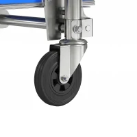 Soozier 4-Wheel/2-Wheel Cargo Cart, 2-in-1 Folding Hand Truck with Aluminum Alloy Frame and Steel Handle, Capacity, Silver Tone(m-10)