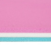 Soozier 12' x 5' Lily Pad Floating Mat with Table and Cup Holder, 3-Layer Portable Roll-Up Water Mat Float Dock for 2-3 People, Ideal for Lake, River, Beach, Swimming Pool, Pink(m-9)