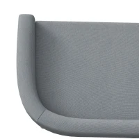 PawHut Dog Sofa for Large Dogs with Washable Cover, Anti-slip Foot Pads, Grey(m-12)
