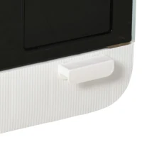 PawHut Cat Litter Box with Lid, Removable Tray, Scoop, Filter, Green(m-9)