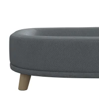 PawHut Dog Sofa for Large Dogs with Washable Cover, Anti-slip Foot Pads, Grey(m-11)