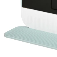 PawHut Cat Litter Box with Lid, Removable Tray, Scoop, Filter, Green(m-10)