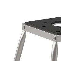 HOMCOM Universal Dirt Bike Stand, 1100 lbs Detachable Anti-Skid Steel Motorcycle Stand with Rubber Platform, Hole, Grey(m-11)