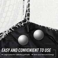 Soozier Golf Hitting Net with Chipping Target, Golf Aid Training Practice Net with Carry Bag for Indoor and Outdoor Golf Sports(m-7)