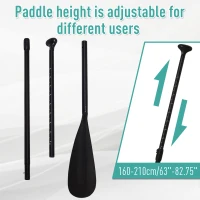 HOMCOM 10FT Inflatable Paddle Board with Ultra-Light (20lbs) SUP for All Skill Levels with Stand Up Paddle Board, Adjustable Paddle, Fix Bag, Air Pump, Fin, Backpack, Green(m-7)