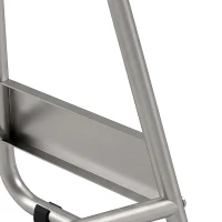 HOMCOM Universal Dirt Bike Stand, 1100 lbs Detachable Anti-Skid Steel Motorcycle Stand with Rubber Platform, Hole, Grey(m-10)