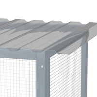PawHut Catio Outdoor Cat Enclosure, 77" H Wooden Cat House with Weatherproof Roof, Platforms and Scratching Post(m-9)