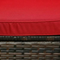 Outsunny 3 Pieces Patio Furniture Set with Cushions, Outdoor PE Rattan Wicker Conversation Corner Sofa Set with Glass Top Table(m-9)