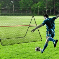 Soozier Soccer Rebounder Net, Adjustable and Foldable Multi-Sport Training Bounce Back Net, Target Goal for Soccer Practice and Training, 8.5' x 6.5'(m-2)