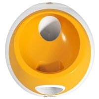 PawHut Automatic Dog Ball Launcher with 5 ETPU Balls 2.3", 3 Distance Settings 20ft, 33ft, 46ft, Orange(m-9)