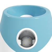 PawHut Automatic Dog Ball Launcher with 5 ETPU Balls 2.3", 3 Distance Settings 20ft, 33ft, 46ft, Blue(m-11)