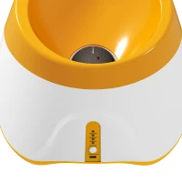 PawHut Automatic Dog Ball Launcher with 5 ETPU Balls 2.3", 3 Distance Settings 20ft, 33ft, 46ft, Orange(m-12)