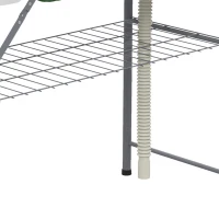 Outsunny Folding Fish Cleaning Table with Sinks, Camping Sink with Faucet Drainage Hose Sprayer Shelf, White(m-11)