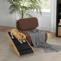 PawHut Adjustable Dog Ramp for Bed, Sofa, with Non-Slip Surface, Folding Dog Stair for Small, Medium, Large Dogs(m-8)