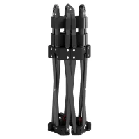 Soozier 42" Foldable Mini Trampoline, One-Step Fold Rebounder Trampoline with Adjustable Foam Handle for Indoor Outdoor Workout(m-12)
