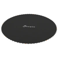 Soozier Trampoline Replacement Mat, Fits 14' Trampoline w/ 80 V-Hooks & 5.5" Springs (Spring & Frame not Included), Black(m-2)
