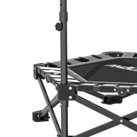 Soozier 42" Foldable Mini Trampoline, One-Step Fold Rebounder Trampoline with Adjustable Foam Handle for Indoor Outdoor Workout(m-9)