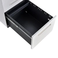 Vinsetto Lockable File Cabinet, Steel Filing Cabinet on Wheels for Legal, A4, Letter Size, Home Office(m-11)