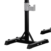 Soozier 2-Piece Squat Rack, Adjustable Bench Press Stand, Weight Lifting Rack for Home Gym Strength Training, Black(m-11)