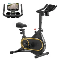 Soozier Exercise Bike, Magnetic Resistance Exercise Bike with LCD Display, Low Noise Stationary Indoor Cycling Bike for Home(m-9)