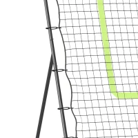 Soozier 4 x 5.7ft Volleyball Rebounder Net with Strike Zone, Baseball Lacrosse Training Net for Pitching and Fielding(m-8)