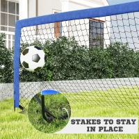 Soozier 6' x 3' Set of 2 Soccer Nets for Backyard, Portable Soccer Goal for Practice with Carry Bag(m-5)