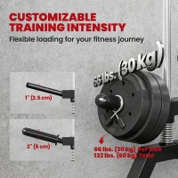 Soozier Wall Mount Cable Station, 16 Positions Adjustable Pulley Machine, Cable Crossover Machine with Handle Bar(m-6)