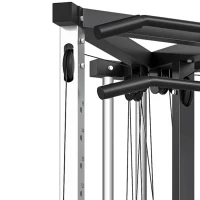 Soozier Multifunctional Home Gym Machine with Pull Up Bar, 15-Position Adjustable Strength Training Workout Station(m-10)