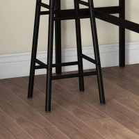 HOMCOM 3-Piece Counter Height Bar Table and Chairs, Dining Table and Chairs Set for 2, Pub Table and Chairs(m-8)