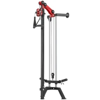 Soozier Wall Mount Cable Station, 16 Positions Adjustable Pulley Machine, Cable Crossover Machine with Handle Bar(m-2)