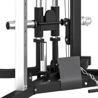 Soozier Multifunctional Home Gym Machine with Pull Up Bar, 15-Position Adjustable Strength Training Workout Station(m-12)