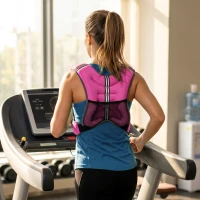 Soozier Body Weighted Vest with Pocket, Soft Skin-Friendly Weighted Workout Vest, Adjustable Weighted Running Equipment, 17.6 lbs., Pink(m-10)