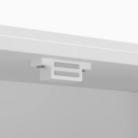 HOMCOM Bathroom Wall Cabinet, Medicine Cabinet Wall Mounted with Open and Hidden Storage Space for Bathroom, White(m-12)