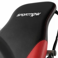 Soozier Inversion Table, Heavy Duty Folding Inversion Table with Adjustable Ankle Lock and Safety Belt for Pain Relief Therapy, Black & Red(m-10)