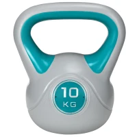 Soozier 22 lb Soft Kettlebell, Sand Filled Weight with Grip Handle, Solid Kettlebell Weight for Full Body Workout, Light Blue(m-2)