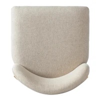 Counter Height Bar Stool Set with Foam Upholstered Seat, Modern Bar Chairs with Ergonomic Curved Backrest, 19.5'' L x 21.5'' W x 33'' H, Beige+Natural(m-9)