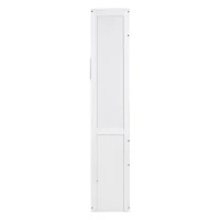 Space-Saving Murphy Bed with 5-layer Folded Cabinet, Solid Murphy Bed Frame with 600 lbs Weight Capacity, 87.5" L x 15.5" W x 83.5" H, White(m-10)