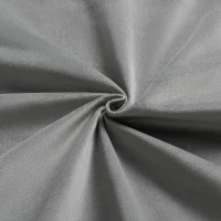 Queen-Size Upholstered Platform Bed with Bedside Desk and Stool, Cozy Bed Frame with Streamlined Structure, 84.5" L x 74" W x 28" H, Gray(m-15)