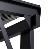 Outsunny Hardtop Grill Gazebo, Lean-to BBQ Shelter with Polycarbonate Roof for Outdoor, Patio, Lawn(m-11)