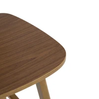 Bari Counter Stools with High-Quality Rubber Wood, Cozy Bar Chairs with Good Breathability and Lumbar Support, 18" L x 20.5" W x 26" H, Walnut(m-12)