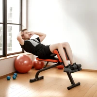 Soozier Foldable Roman Chair Hyperextension Bench, 660LBS Adjustable Weight Bench for Home Gym, Black(m-8)